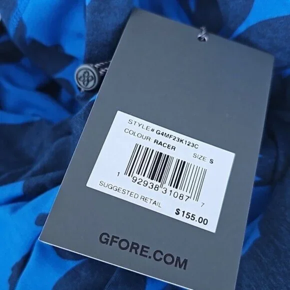 G/FORE Tonal Floral Luxe Quarter Zip Mid Layer Pullover Sweatshirt Small New - Picture 8 of 11